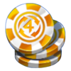10000 x gold 2 casino chips symbol