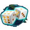 10000 x gold 2 gold dice symbol