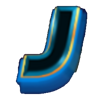 10000 x gold 2 letter j symbol