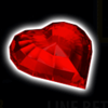 100 jewels heart symbol