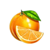100 power hot coin boost orange symbol