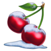 100 sevens santa snow cherries symbol