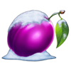 100 sevens santa snowy plum symbol