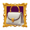101 diamonds gold handbag symbol