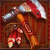 10 flaming bisons weapon symbol