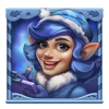 10 santas reindeers elf female symbol