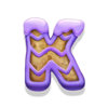 10 santas reindeers letter k symbol