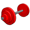2016 gladiators dumbbell symbol