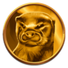 20 armadillos gold animal symbol