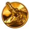 20 armadillos gold crocodile symbol