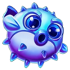 20 crazy octopus blue pufferfish symbol