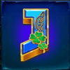 24k gold shamrock on j symbol