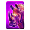 24k gold tiger rhino symbol