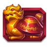 3 china pots dragon symbol