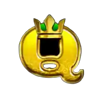 3 coin towers queen icon symbol