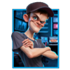 3 crypto billionaires hold and win hacker character symbol