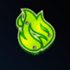 3 devils pinball green flame symbol