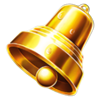 3 energy crowns gold bell symbol