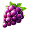 3 energy crowns purple grapes symbol
