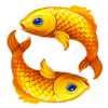 3 fortune pots koi fish symbol