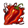 3 hot chilli peppers chilly symbol