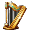 3 mystic urns hold and win harp symbol