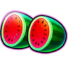 3 power coins running wins watermelon symbol