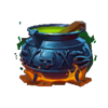 3 skulls of voodoo potion symbol