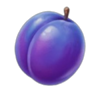 3 sparking crowns plum symbol