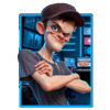3 tech bros hold and win hacker avatar symbol