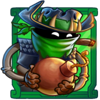 3 wildos green character symbol