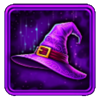 3 witch pots witch hat symbol