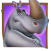 3 wonders zoo cartoon rhino symbol