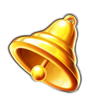 40 extra crown golden coins link bell symbol