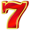 40 glossy hot lucky seven symbol