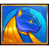 4 scarab coins blue cat symbol