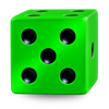 5 burning roll dice clover chance dice 5 symbol