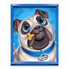 5 doggy dollars blue dog symbol