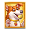 5 doggy dollars yellow dog symbol