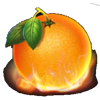 5 fire fruits orange symbol