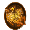 5 lucky elements orange symbol