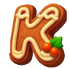 64 presents hold and win gingerbread k symbol