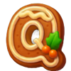 64 presents hold and win gingerbread q symbol
