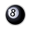 777 devils charm black ball symbol