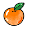 777 frozen fruits orange symbol