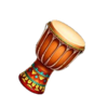 777 tiki throne drum symbol