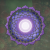 7 chakras purple symbol