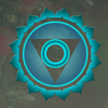 7 chakras turquoise symbol