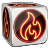 7 fire dice flame dice symbol