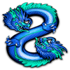 888 dragons blue dragon symbol